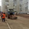 Работы по благоустройству района продолжаются
