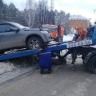 В целях очистки обочин дорог от снега и наледи работают эвакуаторы